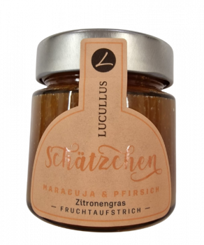 Maracuja und Pfirsich mit Zitronengras